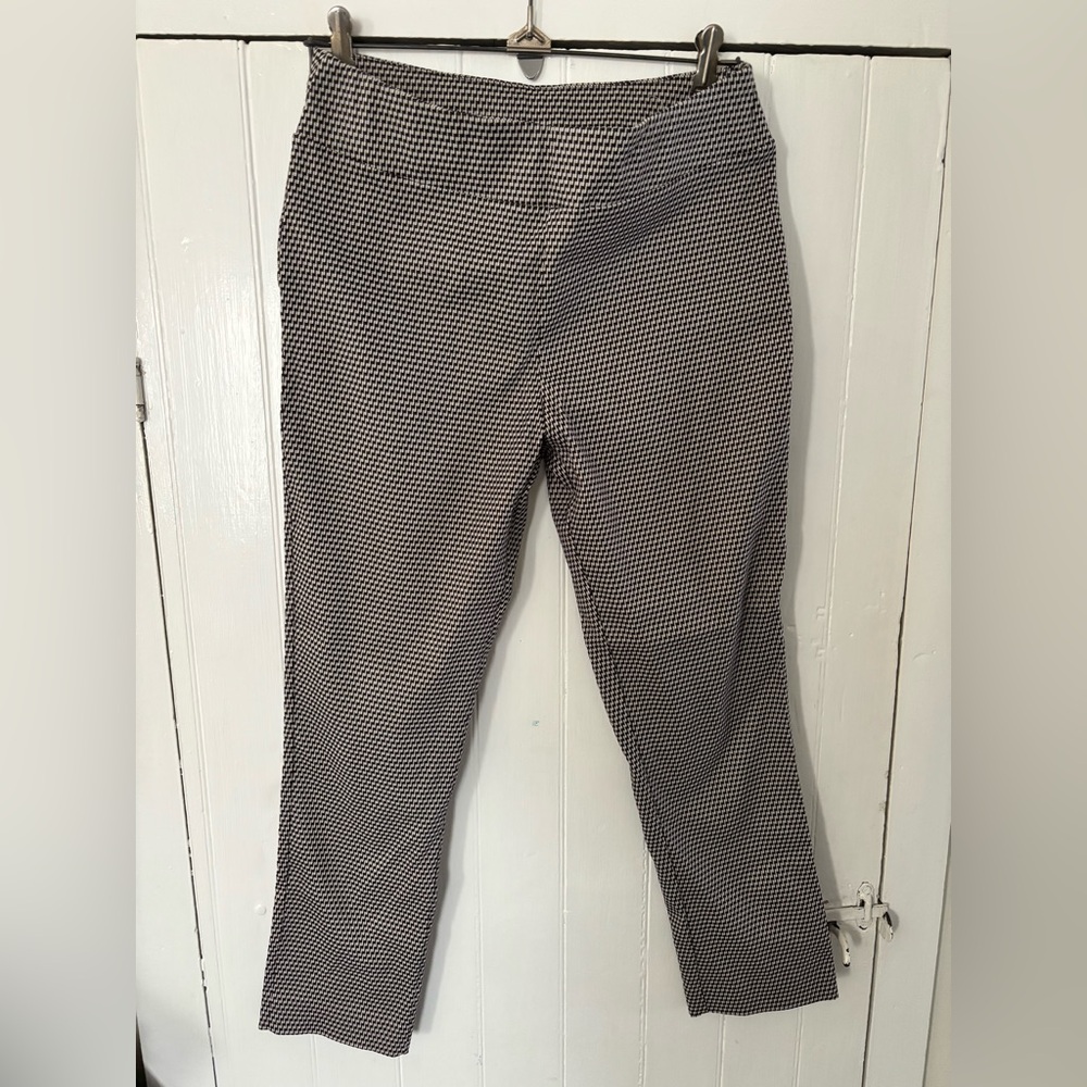 Jules & Leopold Monochrome Checkered Cropped Pants Size L